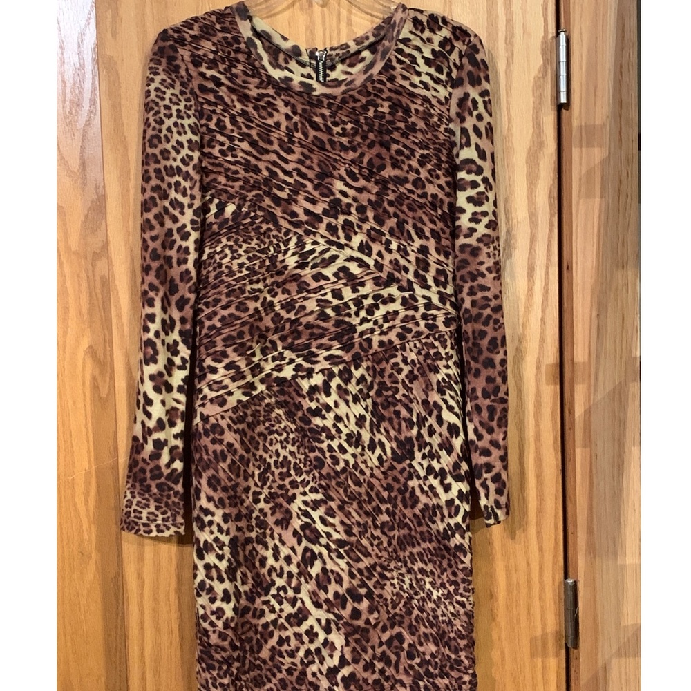 Torn by Ronny Kobo Animal Print Dress
